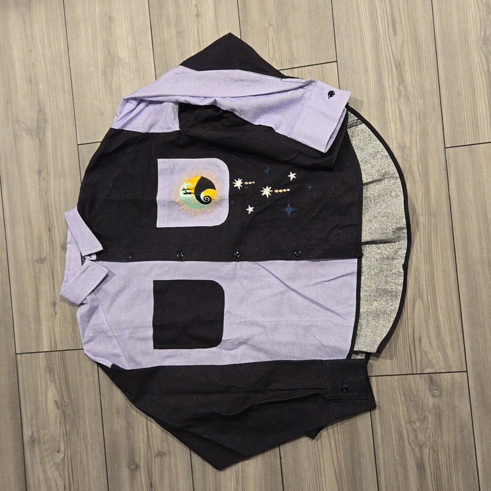 Nightmare Before Christmas Oversized Boxy Button Up
